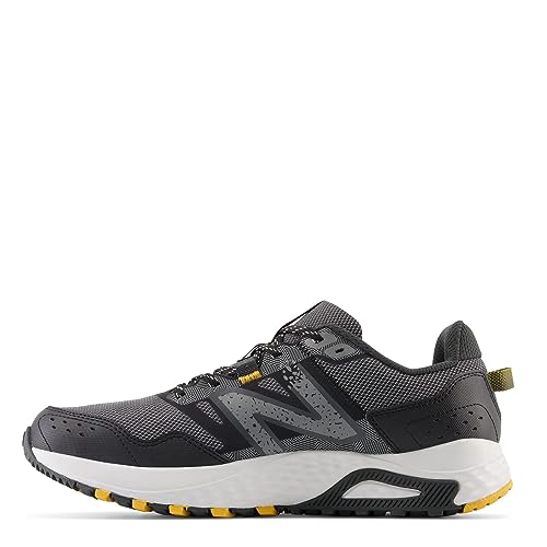New Balance Tênis de corrida masculino 410 V8 Trail, Castlerock/preto/ouro universitário, 39