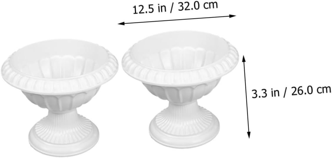 2Pcs European Style Wedding Centerpieces Vase Elegant Columns Flower Holder for Wedding Party Engagement Shower Home Decoration and Floral Arrangements