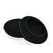 Synsen 5 Pairs 50mm（2 inch）Quality Replacement EarPad Foam Earbud sponge Cover cushions for Sennheiser PX100, PMX100, PMX60, PX20 ,MAB 25, HD15, HD35, HD36, HD56 / Sony MDR-G57 / Philips / Plantronics Headphones With ITIS Logo Headphone Cable Clip (Black)
