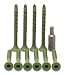 Produktbild Multipick Zugschraube knackt nahezu jedes Schloss - 4.2 x 47mm - 10 Stück + 1 SIT®-20 Bit - Schlüsseldienst Zieh-Schraube (grün) mit sehr hoher Bruchstabilität - Profi Tür-Öffner Werkzeug Set