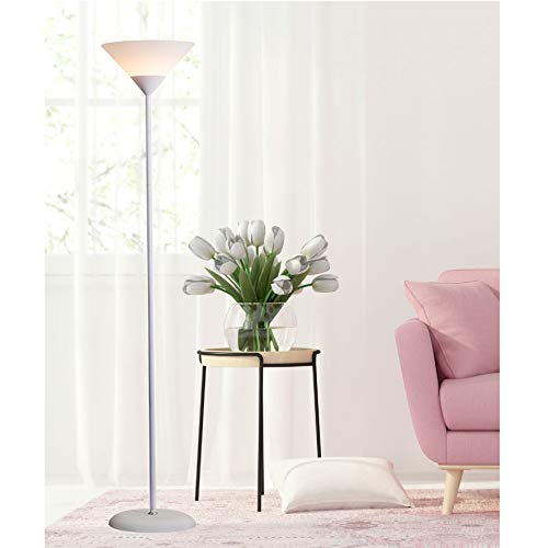 Luminária Chão 1,80m Pedestal Coluna Abajur Led Spot Bivolt Gimpo PF-04 Cor: Branco