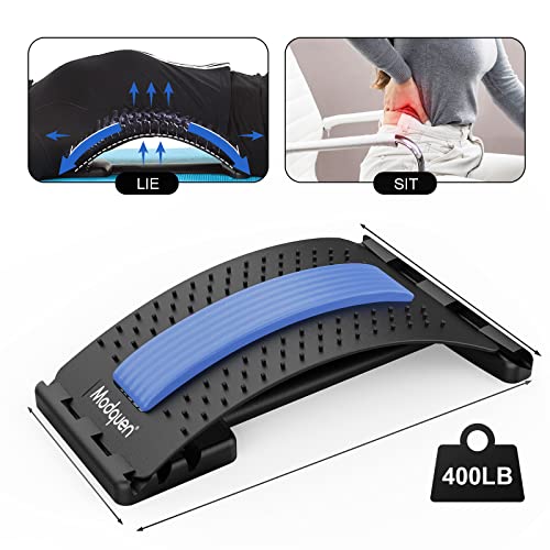 Modquen Back Stretcher For Lower Back Pain Relief, Multi-Level Lumbar Back Pain Relief Device For Herniated Discs, Scoliosis, Sciatic Nerve Pain #TOP5