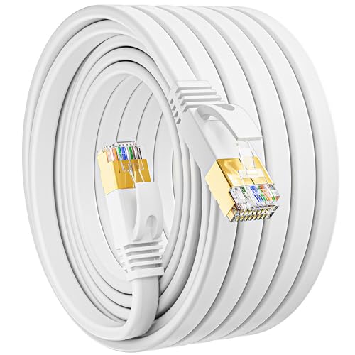 Câble réseau plat haut débit 10Gbps fibre avec connecteur LAN internet RJ45