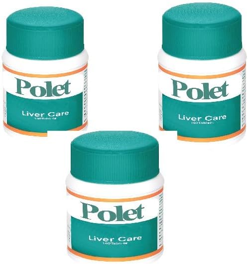 Polet Liver Care Supplement, Pack of 3 (300 Tabs)
