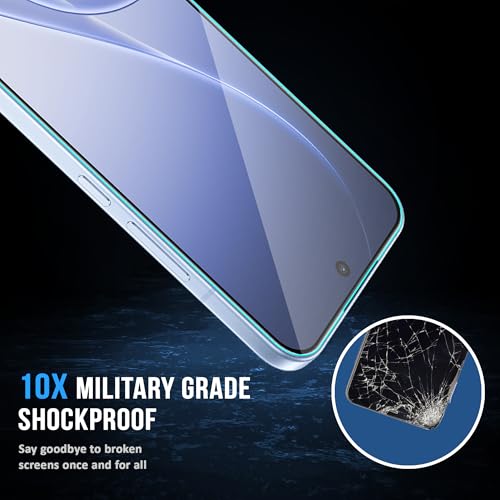 Image of FIRST MART Tempered Glass Screen Protector for Oppo Reno 15 / Reno 15C - Full-Glue Screen Guard, 3D Edge to Edge, HD Clear, Bubble-Free, Case-Friendly, Black, Pack of 2