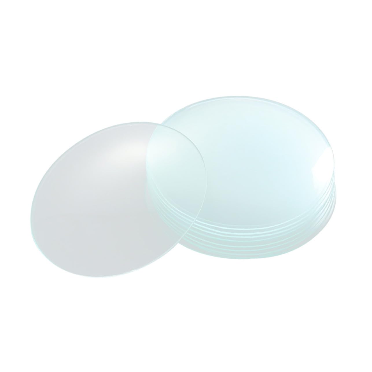 TOPBATHY Coperchi in Vetro Accessori in Materiale Sintetico 10 Pezzi per Becher da Laboratorio per Esperimenti Domestici e Scientifici