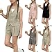 Toddler Girls Summer 2 Piece Outfits Button V Neck Sleeveless Blazer Vest and Dress Shorts Matching Sets for 1-13 Years