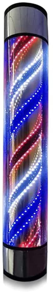 LED Barberos Polo Peluquería Logotipo Interior Exterior Impermeable Luz Giratoria Peluquería Cartel Abierto Ahorre Energía Luz De Pared Montada En La Pared