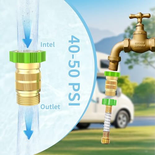 Régulateur de pression d'eau pour camping-car évite les fuites de plomberie