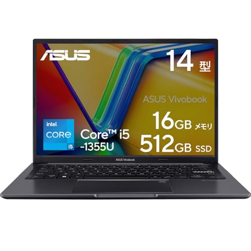 ASUS VivoBook 14.5インチ ノートPC 16GB Amazon.co.jp: ASUS ノートパソコン Vivobook 14 14インチ 第13