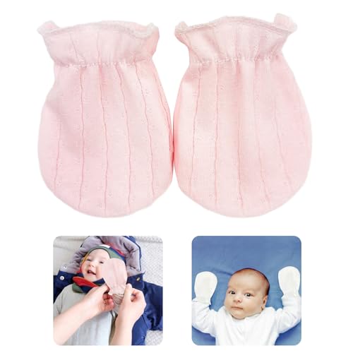 Soft Cotton Baby Mittens for 0-12 Months Infants Scratches on Delicate Skin Breathable and Comfortable Gloves2
