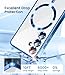 TOBOVON Slim Thin for Samsung Galaxy S25 Plus Case, Compatible with MagSafe, Built-in Camera Lens Protector, Shockproof Protective Phone Case, Soft Electroplated Clear Cover, Sapphire Blue