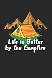 Camping Notizbuch: Camping Zelten Wandern Notizbuch für Liebhaber / Notizheft / Notizblock A5 (6x9in) Dotted Notebook / Punkteraster / 120 gepunktete Seiten