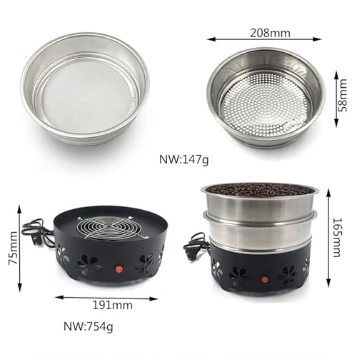 Refroidisseur de grains de café pour éliminer les pellicules et résidus - 7