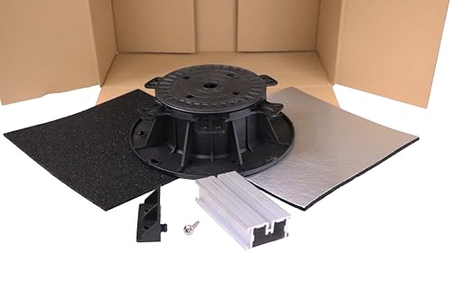 Gartenwelt Riegelsberger Musterbox für Balkenlager PRO Terrassenlager Stelzlager für Holz WPC Aluminium BPC Hartholz Unterkonstruktion