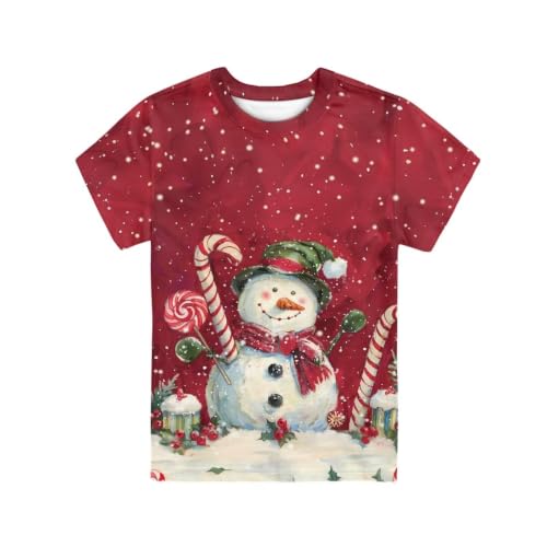 Image of Renewold Kids Novelty T-Shirt for Girls Boys Short Sleeve Crewneck Summer Tee Soft Breathable Graphic Shirt for Age 2-16