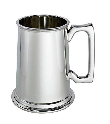 Wentworth Pewter - Two Pint, Quart Pewter Tankard, Beer Mug, Giant tankard