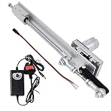 JQDML DIY Reciprocating Linear Actuator Motor DC 24V,Adjustable Stroke 1.18“- 6"/(3cm-15cm),Variable Speed from 25-120rpm,with Speed Regulator