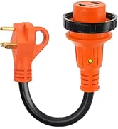 Afurkuot TT-30P to L5-30R RV Power Adapter Cord with Locking Connector Design, 30 Amp Male to 30 ...
