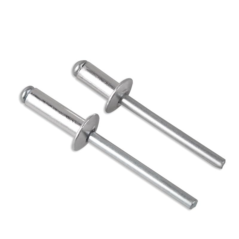 Rivets aveugles en aluminium, 100 pièces M2.4 M3.2 M4 M5 GB12618 tête de champignon en aluminium(M3.2x6mm)