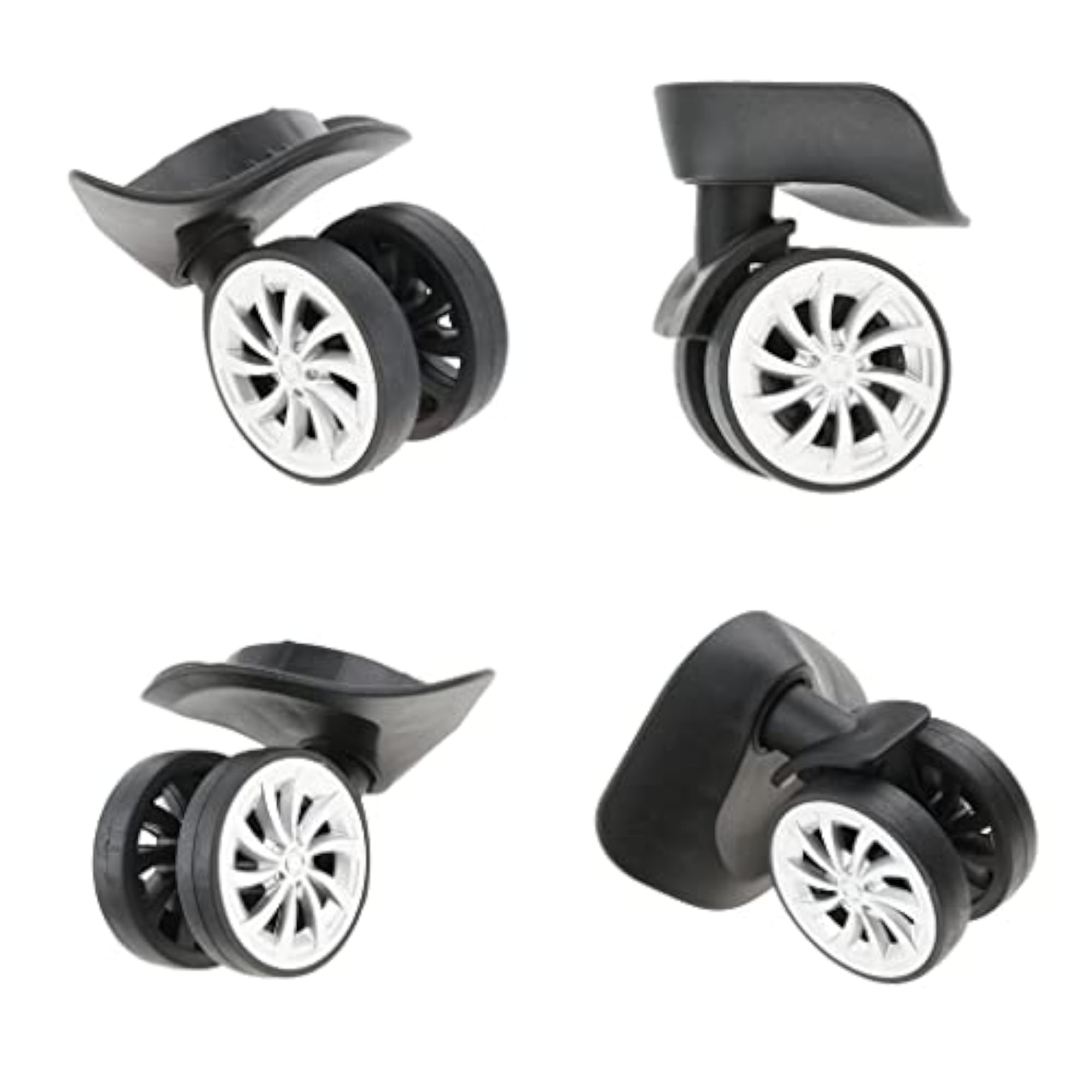 Luggage Suitcase Mute Swivel Wheels, 2 Pairs