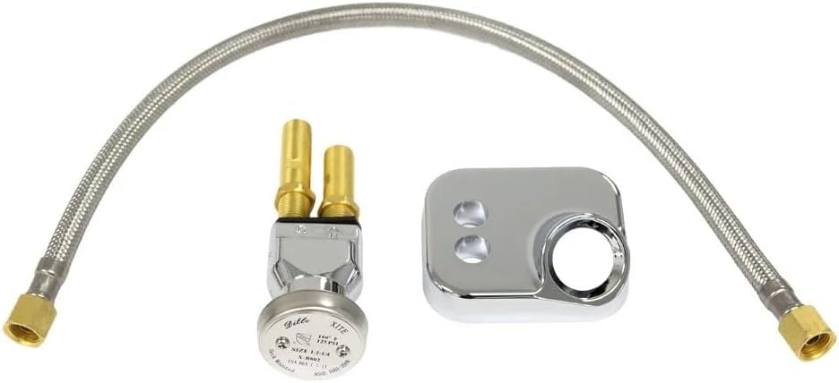 Buy-Rite Vacuum Breaker Kit for Shampoo Bowls – UPC Approved, Compatible with Most Salon Sinks, 3/8" Hose, Receiver Plate with Holes, 125 PSI, OD-VACBREAKER-KIT