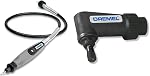 Dremel Flex Shaft Rotary Tool Attachment with Comfort Grip and 36” Long Cable-Engraver, Polisher, and Mini Sander-Ideal for Detail Metal Engraving, Wood Carving, and Jewelry Polishing, 225-02, Grey
