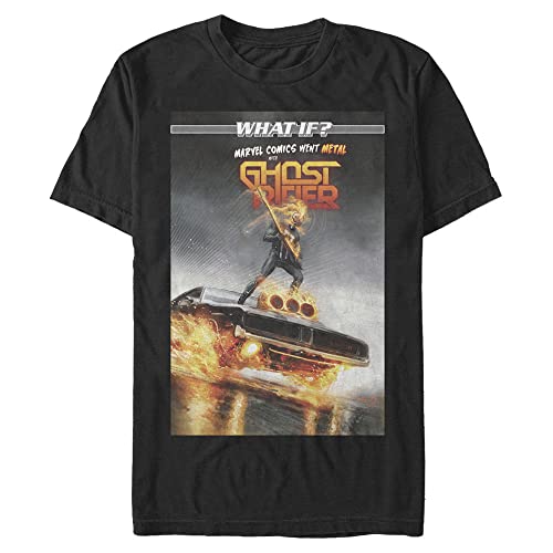 T-shirt Ghost Rider Marvel coupe grande taille confortable homme 3XL noir