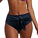 NLAND Slip Bikini da Donna Vita Alta Pantaloncini da Bagno con Fiocco All'anca Pantaloncini da Spiaggia Bikini Bottoms