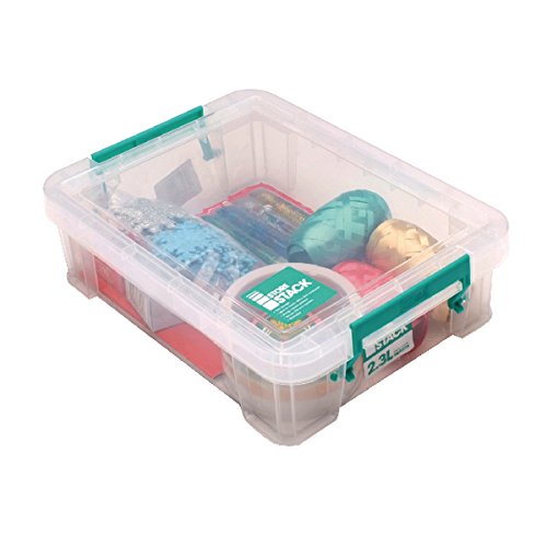 StoreStack 2.3 Litre Storage Box W260 x D190 x H70 mm Clear RB90119 - Image 3