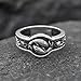 14K Gold Vermeil 925 Sterling Silver Koi Fish Ring - Handcrafted Yin Yang Carp Band - Symbolic Lotus Flower Jewelry for Men Women