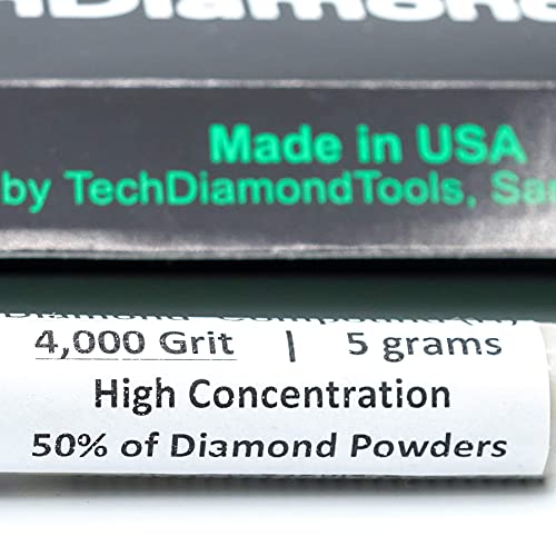 Techdiamondtools DP-4000H Diamond Polishing Compound Polishing Paste Usa Made 4,000 Grit 2-4 Microns For Marble Glass Metal Rock Jewelry Resin Silver Chrome Gemstone thumb #6