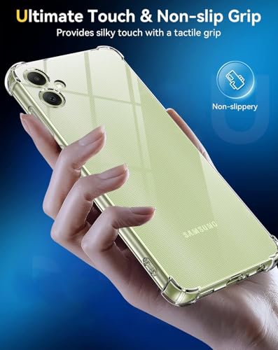 Image of BOXXO Flexible Back Cover for Samsung Galaxy A07 5G | Back Cover Transparent Clear Shockproof Case Four Corner Protection | Slim Protective Mobile Phone Cover for Samsung Galaxy A07 5G