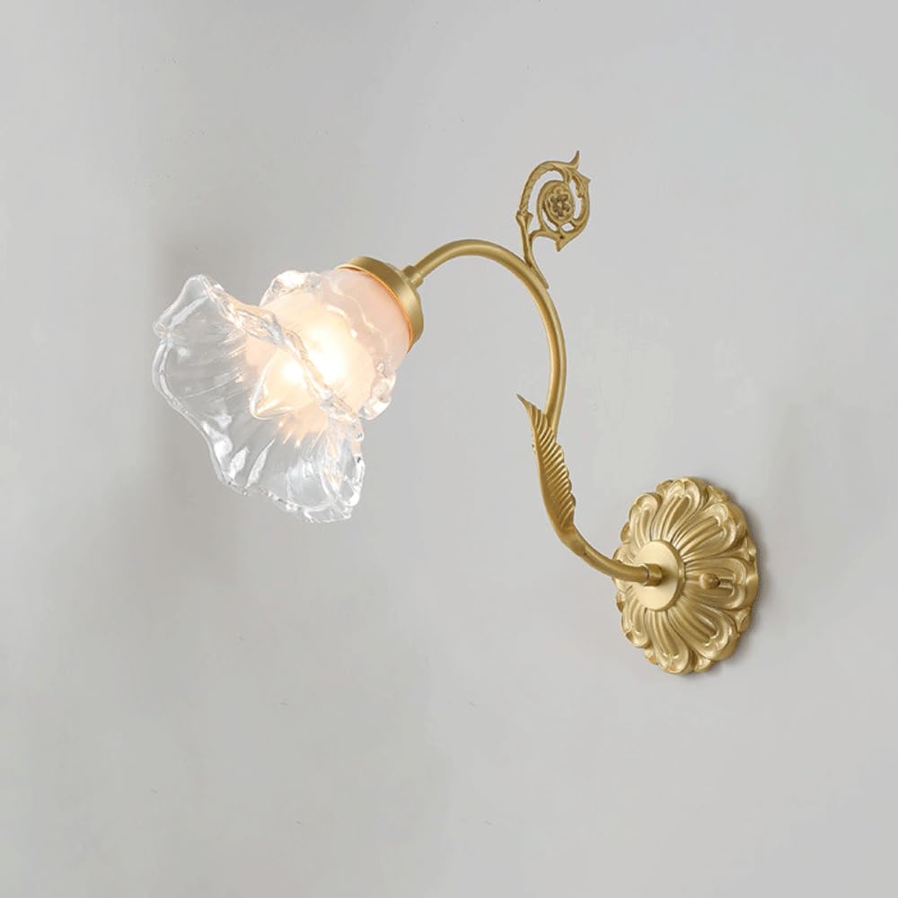 Lámpara de pared de cristal francesa para iluminar y decorar tu salón con elegancia