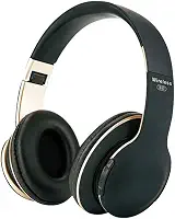 Fone de Ouvido Headset Bluetooth Sem Fio com Microfone e Design Ajustável (Preto)