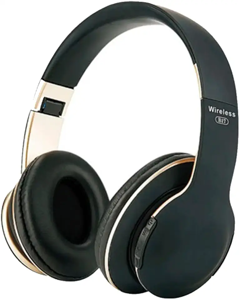 Fone de Ouvido Headset Bluetooth Sem Fio com Microfone e Design Ajustável (Preto)