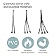 LEIBOCHAO PWM Fan Splitter 4 Pin, 3 Pcs PWM 4 Pin Lüfter Splitter Adapterkabel, Lüfter Splitter Kabel mit Hülsen, Netzkabelverlängerung, 1 auf 2/3/4 Konverter für Computer, 27 cm