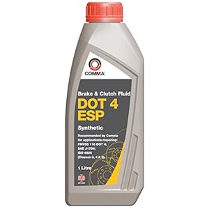 Comma BF4ESP1L DOT 4 ESP 1L Synthetic Brake Fluid