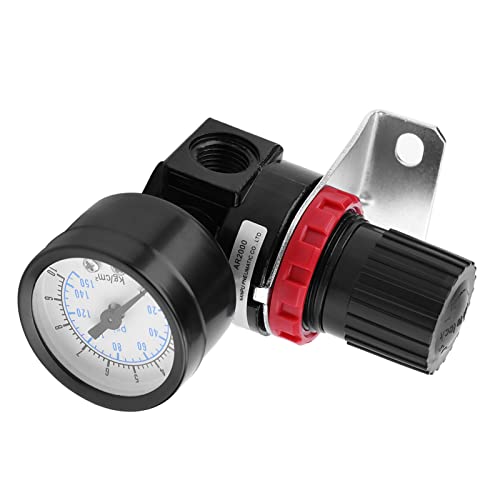 Regulador Pneumático G1 4, Medidor da Válvula de Controle do Compressor de Pressão de Ar Com Suporte