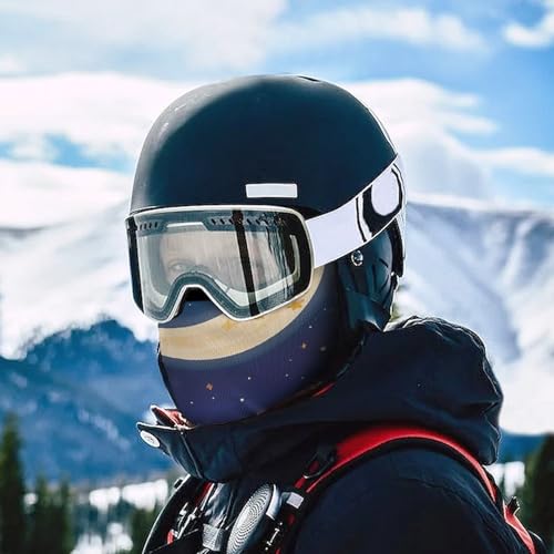 Balaclava para hombre y mujer, máscara para esquiar, máscara mágica con diseño de luna y astrología, cubreboca completo para ciclismo miniatura 5