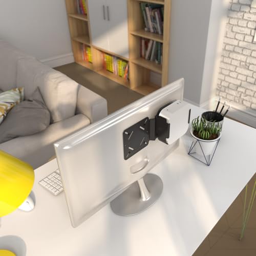 Support de montage PC bureau multi-positions stable avec patin anti-glisse