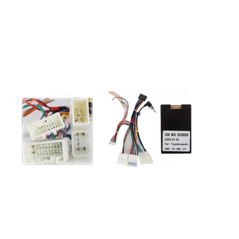 Biorunn Car Stereo Wire Harness Compatible for Toyota with Factory Amplifier, Radio Wiring Harness Connectors Adapter Replacement