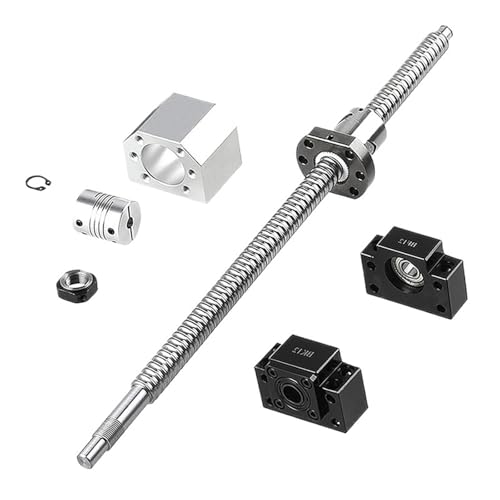 Metal Ball Screw nut end Processing SFU1204 Set Rolled Ball Screw C7 with End Machined+1204 Ball Nut + Nut Housing+BK/BF10 End + Coupler(200mm)