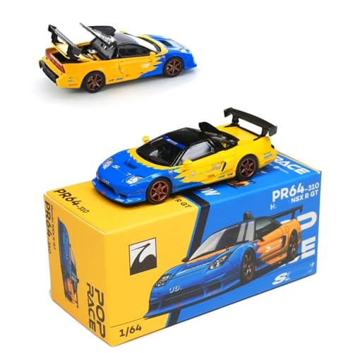 Modelo de coche HTLNUZD 1:64 NSX-R GT de aleación