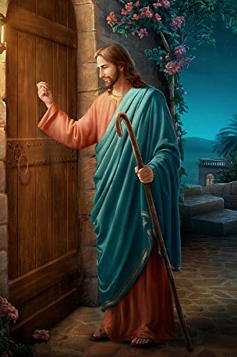 Pintar por números para adultos, DIY Paint by numbers, ​hogar decoración de casa-Religión, cristianismo, jesús 40x50cm Sin marco Cover