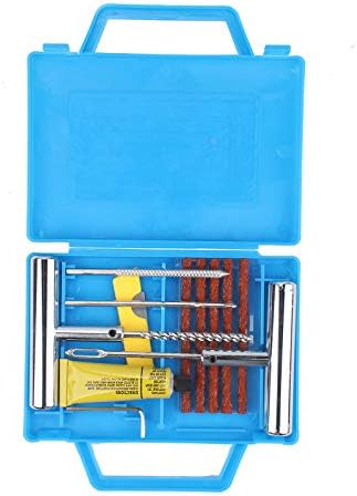 MorNon Car Tyre Puncture Repair Kit 11Pcs Tubeless Heavy Duty Flat Tyre Tools Set With Storage Box For Emergency Auto Car Motorcycle Atv Jeep Truck Tractor