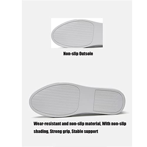 Men's Polished Leather Slip-On Casual Loafers with Tassel Fashion Round Toe Comfort Non-Slip Thick Sole Business Dress Flat Penny Loafer for Work Driving3