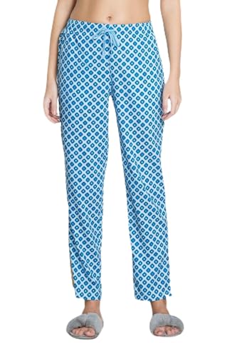 Image of Van Heusen Women's Printed Lounge Pants | Drawstrings & Side Pockets | Ultra Soft Fabric | Relaxed Fit | At home pyjamas | Everyday Comfort | Printed | Style 55306 | Available in Pack of 1 & 2