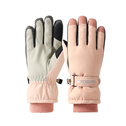 Guantes de invierno para mujer, cálidos, para pantalla táctil, guantes de invierno con forro polar, guantes de ante suave, guantes térmicos para exteriores, guantes de viento elegantes para hombres y