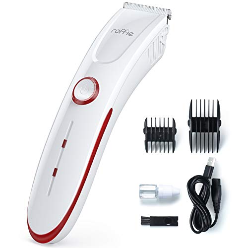 Hair Clippers, Roffie Cordless Rechargeable Haircutting Kit & Trimmer with Titanium and Ceramic Blades, Portable and Light Weight
